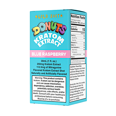 Donuts Kratom Gold Blue Raspberry Shot Donuts Kratom Gold Blue Raspberry Shot