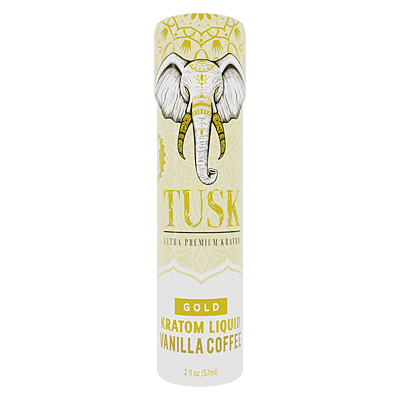 Tusk Kratom Shot 150mg (Gold) Vanilla Coffee